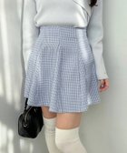 【ナイスクラップ/NICE CLAUP】のマチ付きフレアミニスカート ブルー系その他|ID: prp329100004577523 ipo3291000000032670734
