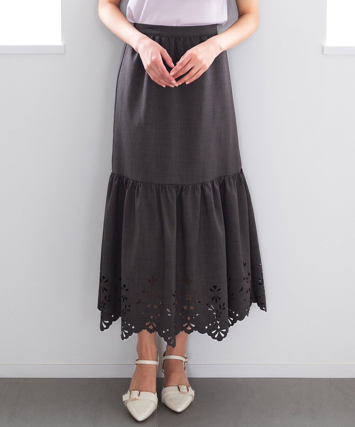 【ミッシュマッシュ/MISCH MASCH】の【2024春夏新作】ヒートカット裾切替スカート/MM427205 人気、トレンドファッション・服の通販 founy(ファニー) 　ファッション　Fashion　レディースファッション　Ladies' Fashion Online　スカート　Skirt　2024年　2024　2024春夏・S/S　Ss,Spring/Summer,2024　おすすめ　Recommend　ギャザー　Gather　ポケット　Pocket　レース　Race　切替　Switching　夏　Summer　春　Spring　S/S・春夏　Ss・Spring/Summer　 other-1|ID: prp329100004577524 ipo3291000000032607006