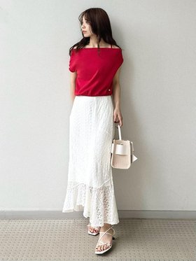 【フレイ アイディー/FRAY I.D】のストレッチレースアシメナロースカート/ウォッシャブル 人気、トレンドファッション・服の通販 founy(ファニー) ファッション Fashion レディースファッション Fashion for Women スカート Skirts アシンメトリー Asymmetrical Style ウォッシャブル Machine Washable シンプル Simple, Minimal ストレッチ Stretch, Stretchy Fabric ボーダー Border, Stripe ランダム Random, Irregular レース Lace, Lace Fabric 夏 Summer |ID:prp329100004577528