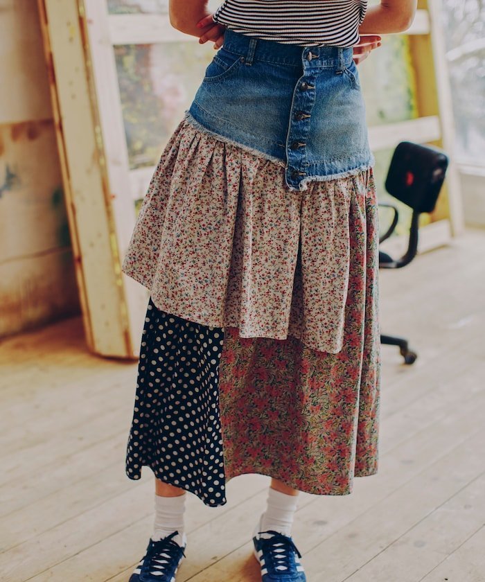 【フリークスストア/FREAK'S STORE】のデニム パッチワーク スカート 25SS インテリア・キッズ・メンズ・レディースファッション・服の通販 founy(ファニー) https://founy.com/ ファッション Fashion レディースファッション Ladies' Fashion Online スカート Skirt コレクション Collection デニム Denim パッチワーク Patchwork 水玉 Polka Dots リメイク Remake S/S・春夏 Ss・Spring/Summer 再入荷 Restock/Back In Stock/Re Arrival おすすめ Recommend 夏 Summer 2025年 2025 2025春夏・S/S Ss,Spring/Summer,2025 |ID: prp329100004578000 ipo3291000000032620168