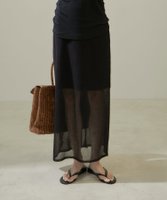 【サロン アダム エ ロペ/SALON adam et rope'】のシアーナローニットスカート【洗える】 人気、トレンドファッション・服の通販 founy(ファニー) ファッション Fashion レディースファッション WOMEN スカート Skirt 洗える Washable 秋 Autumn/Fall サマー Summer シアー Sheer ジャケット Jacket ストレッチ Stretch ペチコート Petticoat ポケット Pocket ミニスカート Mini Skirt ロング Long おすすめ Recommend 夏 Summer エレガント 上品 Elegant |ID:prp329100004578054