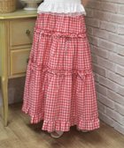 【アクシーズファム/axes femme】のギンガムティアードスカート 人気、トレンドファッション・服の通販 founy(ファニー) ファッション Fashion レディースファッション Fashion for Women スカート Skirts ティアードスカート Tiered Skirts おすすめ Recommended / Our Picks カットソー Cut and Sewn Top ギャザー Gathered, Ruffled ティアード Tiered, Tiered Style リボン Ribbon, Bow thumbnail 赤|ID: prp329100004578153 ipo3291000000033582359