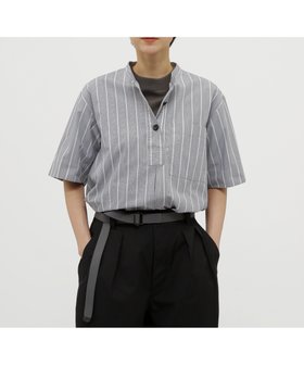 【マーガレットハウエル/MARGARET HOWELL】のEND ON END STRIPE COTTON SHIRT 人気、トレンドファッション・服の通販 founy(ファニー) ファッション Fashion レディースファッション Fashion for Women トップス・カットソー Cut & Sew Tops シャツ・ブラウス・オフィスカジュアル Elegant Blouses & Button-Ups おすすめ Recommended / Our Picks ストライプ Stripe, Striped Pattern ドレス Dress, One-Piece フロント Front, Front Design 夏 Summer |ID:prp329100004578156