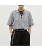 【マーガレットハウエル/MARGARET HOWELL】のEND ON END STRIPE COTTON SHIRT 人気、トレンドファッション・服の通販 founy(ファニー) ファッション Fashion レディースファッション Fashion for Women トップス・カットソー Cut & Sew Tops シャツ・ブラウス・オフィスカジュアル Elegant Blouses & Button-Ups おすすめ Recommended / Our Picks ストライプ Stripe, Striped Pattern ドレス Dress, One-Piece フロント Front, Front Design 夏 Summer thumbnail BLUE|ID: prp329100004578156 ipo3291000000032723987