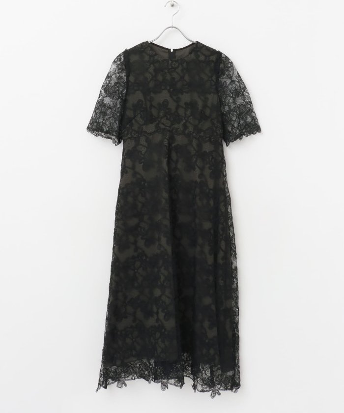 【アーバンリサーチ ロッソ/URBAN RESEARCH ROSSO】のエンブロイダリーレースドレス インテリア・キッズ・メンズ・レディースファッション・服の通販 founy(ファニー) https://founy.com/ ファッション Fashion レディースファッション Fashion for Women ワンピース Dresses フォーマル・パーティードレス・結婚式用ドレス Elegant & Casual Dresses 2024年 2024 2024-2025秋冬・A/W Autumn/Winter 2024–25 AW24–25 冬 Winter / This Winter エレガント 上品 Elegant ドレス Dress, One-Piece フレア Flare, Flared A/W・秋冬 Autumn/Winter 結婚式 Wedding |ID: prp329100004578193 ipo3291000000032751573