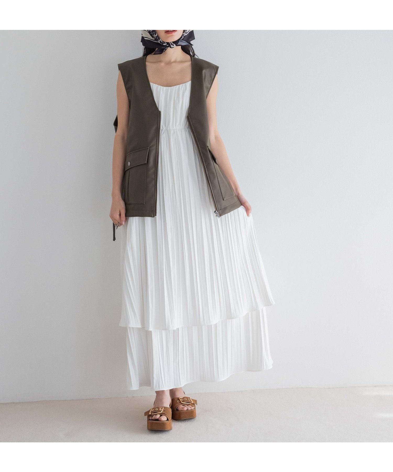 【ジーナシス/JEANASiS】のSunday Dress インテリア・キッズ・メンズ・レディースファッション・服の通販 founy(ファニー) 　ファッション　Fashion　レディースファッション　Fashion for Women　ワンピース　Dresses　フォーマル・パーティードレス・結婚式用ドレス　Elegant & Casual Dresses　インナー　Innerwear　カットソー　Cut and Sewn Top　キャップ　Cap, Baseball Cap　キャミソール　Camisole, Spaghetti Strap Top　キャミワンピース　Cami Dress, Slip Dress　スラックス　Slacks, Dress Pants　タンク　Tank Top, Sleeveless Top　デニム　Denim, Jeans Material　フリル　Frill, Ruffle　ボトム　Bottoms, Lower Wear　半袖　Short Sleeve, Half Sleeve　ワイド　Wide, Wide Fit　おすすめ　Recommended / Our Picks　夏　Summer　ホワイト|ID: prp329100004578198 ipo3291000000032735000