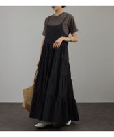 【サロン アダム エ ロペ/SALON adam et rope'】の【WEB限定】ティアードキャミワンピース 洗える 人気、トレンドファッション・服の通販 founy(ファニー) ファッション Fashion レディースファッション WOMEN ワンピース Dress キャミワンピース No Sleeve Dresses インナー Inner 洗える Washable キャップ Cap サンダル Sandals ジャケット Jacket スポーティ Sporty タンク Tank ティアード Tiered デニム Denim ボトム Bottom ポケット Pocket ミックス Mix リゾート Resort リボン Ribbon レース Race おすすめ Recommend 夏 Summer |ID:prp329100004578199