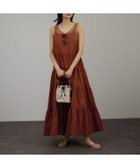 【サロン アダム エ ロペ/SALON adam et rope'】の【WEB限定】ティアードキャミワンピース 洗える ブラウン系(23)|ID: prp329100004578199 ipo3291000000032604875
