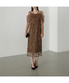 【その他のブランド/Other】のLEJA-チュールロングスリーブリーフIラインワンピースドレス 結婚式レディース BROWN|ID: prp329100004578221 ipo3291000000032752418