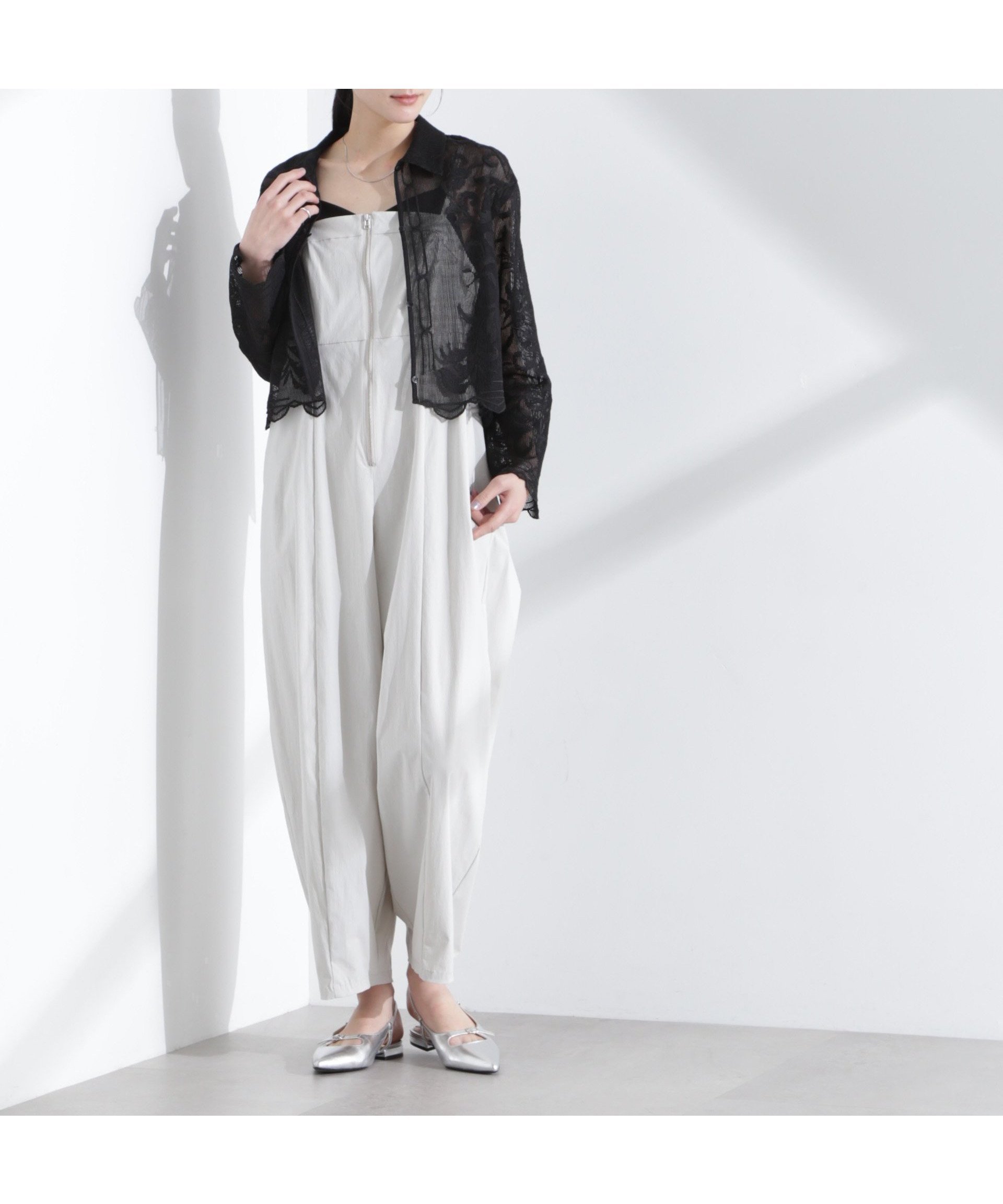 【ナノ ユニバース/nano universe】のコクーンサロペット 人気、トレンドファッション・服の通販 founy(ファニー) 　ファッション　Fashion　レディースファッション　WOMEN　ワンピース　Dress　サロペット　Salopette　インナー　Inner　春　Spring　キャミ　Cami　サロペット　Overalls　ジャケット　Jacket　ストレッチ　Stretch　タンク　Tank　フィット　Fit　リラックス　Relax　おすすめ　Recommend　2025年　2025　2025春夏・S/S　Ss,Spring/Summer,2025　 other-1|ID: prp329100004578261 ipo3291000000032430118
