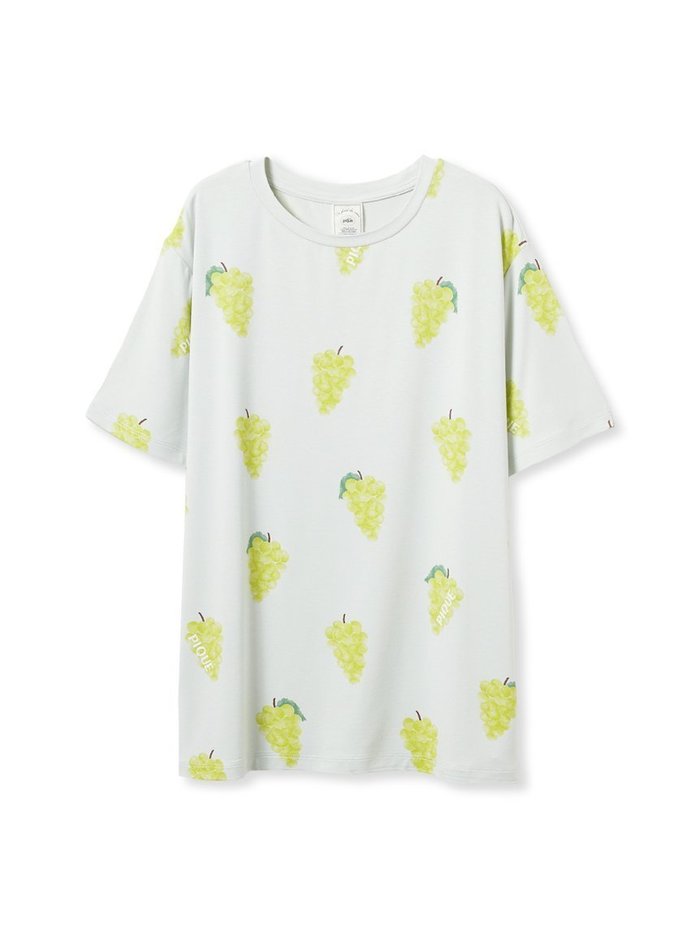 【ジェラート ピケ/gelato pique】の【接触冷感】フルーツ柄Tシャツ インテリア・キッズ・メンズ・レディースファッション・服の通販 founy(ファニー) https://founy.com/ ファッション Fashion レディースファッション Ladies' Fashion Online トップス・カットソー Tops/Tshirt シャツ/ブラウス Shirts/Blouses ロング / Tシャツ T-Shirts なめらか Smooth イエロー Yellow カットソー Cut And Sew ショート Short ピーチ Peach 夏 Summer 犬 Dog |ID: prp329100004578278 ipo3291000000032624552