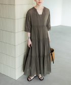 【アーバンリサーチ/URBAN RESEARCH】のコットンボイルティアードワンピース KHAKI|ID: prp329100004578286 ipo3291000000032691221