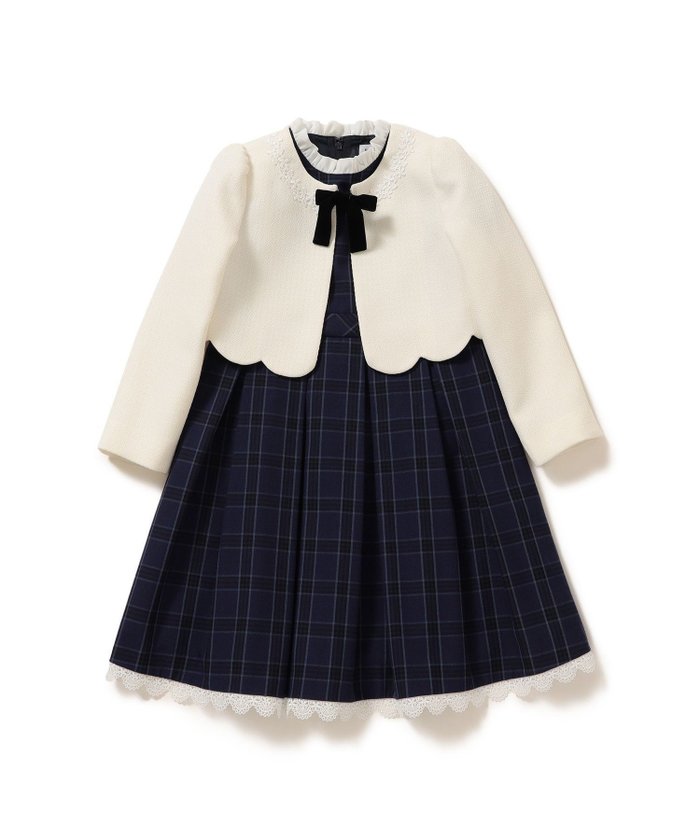 【ビーミングライフストアバイビームス/B:MING LIFE STORE by BEAMS / KIDS】のセレモニー ワンピース ボレロ セット (100~130cm) ビームスセレモニー2025 25SS フォーマル 卒入園 入学式 卒業式 ハレの日 卒園式 入園式 七五三 お呼ばれ インテリア・キッズ・メンズ・レディースファッション・服の通販 founy(ファニー) https://founy.com/ ファッション Fashion キッズファッション Fashion for Kids ワンピース Dresses 2025年 2025 2025春夏・S/S Spring/Summer 2025 SS25 ギャザー Gathered, Ruffled スカラップ Scallop, Scalloped Edge スタンド Stand Collar, Upright Stand セレモニー Ceremony チェック Check, Plaid, Tartan フォーマル Formal, Dressy ボレロ Bolero, Short Cardigan リボン Ribbon, Bow レース Lace, Lace Fabric 入学式 Entrance Ceremony 卒業式 Graduation Ceremony 結婚式 Wedding |ID: prp329100004578303 ipo3291000000034043965