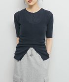 【ケービーエフ/KBF / URBAN RESEARCH】のフロントボタンレイヤードニット NAVY|ID: prp329100004578360 ipo3291000000032755227