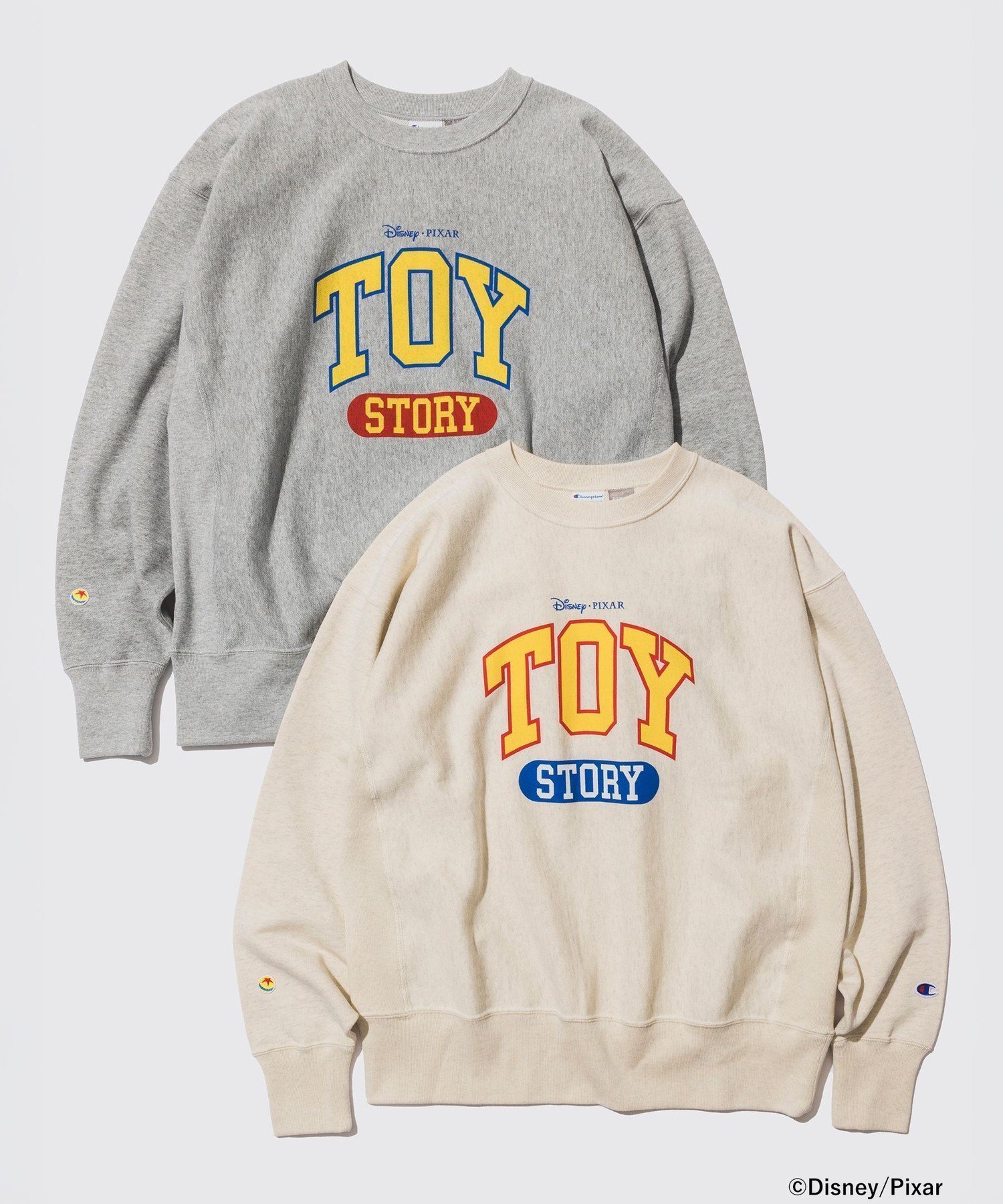 【ビームス/BEAMS / MEN】の【別注】Champion / TOY STORY CREW SWEATSHIRT インテリア・キッズ・メンズ・レディースファッション・服の通販 founy(ファニー) 　ファッション　Fashion　メンズファッション　MEN　トップス・カットソー　Tops/Tshirt/Men　パーカ　Sweats　シャツ　Shirts　スペシャル　Special　フロント　Front　モチーフ　Motif　別注　Special Order　OATMEAL|ID: prp329100004578468 ipo3291000000032432353
