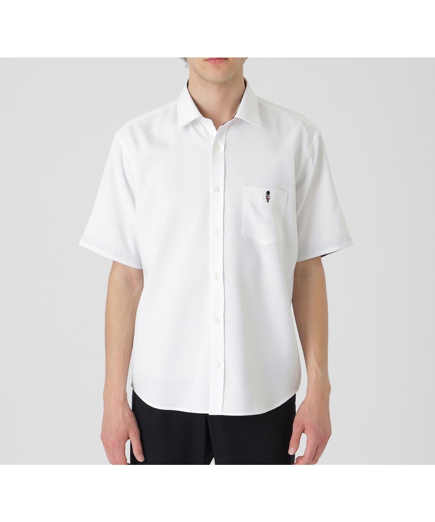 【その他のブランド/Other】のスマートテックガーズマンオックスシャツ インテリア・キッズ・メンズ・レディースファッション・服の通販 founy(ファニー) 　ファッション　Fashion　メンズファッション　Fashion for Men　オックス　Oxford Fabric　カフス　Cuff Design　スリーブ　Sleeve, Long Sleeve / Short Sleeve　ハーフ　Half, Half-Length　ベーシック　Basic, Essential　ポケット　Pocket, Pocket Detail　モチーフ　Motif, Design Theme　エレガント 上品　Elegant　吸水　Absorbent, Quick-Dry　夏　Summer　抗菌　Antibacterial, Bacteria-Resistant　ホワイト|ID: prp329100004578472 ipo3291000000032973754