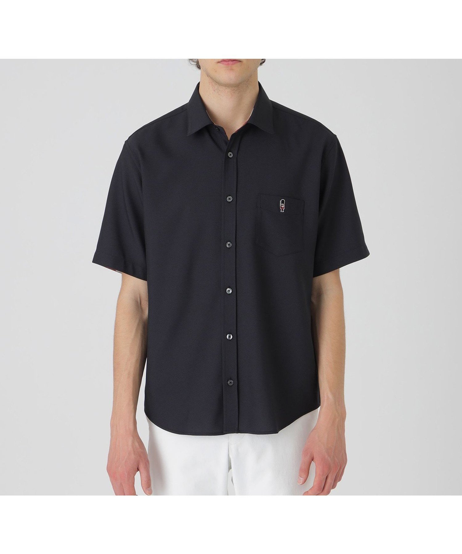 【その他のブランド/Other】のスマートテックガーズマンオックスシャツ インテリア・キッズ・メンズ・レディースファッション・服の通販 founy(ファニー) 　ファッション　Fashion　メンズファッション　Fashion for Men　オックス　Oxford Fabric　カフス　Cuff Design　スリーブ　Sleeve, Long Sleeve / Short Sleeve　ハーフ　Half, Half-Length　ベーシック　Basic, Essential　ポケット　Pocket, Pocket Detail　モチーフ　Motif, Design Theme　エレガント 上品　Elegant　吸水　Absorbent, Quick-Dry　夏　Summer　抗菌　Antibacterial, Bacteria-Resistant　ブラック|ID: prp329100004578472 ipo3291000000032973757