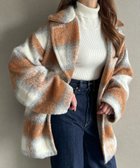 【ジュノア/JUNOAH】のシャギーコクーンショートコート ブラウン|ID: prp329100004578481 ipo3291000000032666254