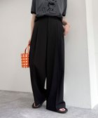 【その他のブランド/Other】の【吸水速乾/接触冷感/ウォッシャブル/防シワ加工】接触冷感タックスラックスパンツ ブラック|ID: prp329100004578510 ipo3291000000032692880