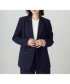 【コムサイズム/COMME CA ISM】の【セットアップ対応】SOLOTEX ポリエステルレーヨンストレッチ ダブルブレストテーラードジャケット ネイビー|ID: prp329100004578603 ipo3291000000032753424