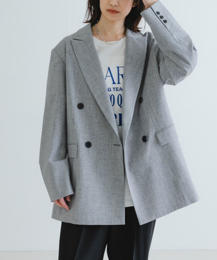 【アーバンリサーチ/URBAN RESEARCH】の『2サイズ展開』ダブルオーバーテーラードジャケット インテリア・キッズ・メンズ・レディースファッション・服の通販 founy(ファニー) https://founy.com/ ファッション Fashion レディースファッション Ladies' Fashion Online アウター Coat Outerwear ジャケット Jackets テーラードジャケット Tailored Jackets 2025年 2025 2025春夏・S/S Ss,Spring/Summer,2025 おすすめ Recommend ジャケット Jacket スラックス Slacks デニム Denim ベーシック Basic ルーズ Loose 夏 Summer 春 Spring S/S・春夏 Ss・Spring/Summer |ID: prp329100004578609 ipo3291000000032692433