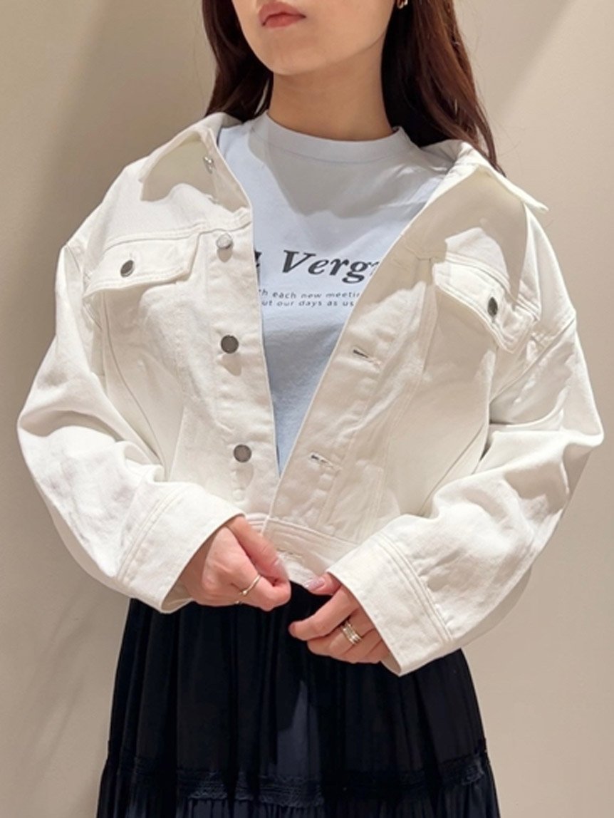 【スナイデル/SNIDEL】のタックGジャン インテリア・キッズ・メンズ・レディースファッション・服の通販 founy(ファニー) 　ファッション　Fashion　レディースファッション　Fashion for Women　アウター　Coat / Outerwear Collection　ウェーブ　Wavy Pattern　オーガニック　Organic Cotton　春　Spring　ショルダー　Shoulder, Shoulder Strap　スタンダード　Standard, Basic　ストレート　Straight, Straight Cut　デニム　Denim, Jeans Material　ドロップ　Drop Shoulder, Dropped Style　ポケット　Pocket, Pocket Detail　おすすめ　Recommended / Our Picks　WHT[001]|ID: prp329100004578618 ipo3291000000032647229
