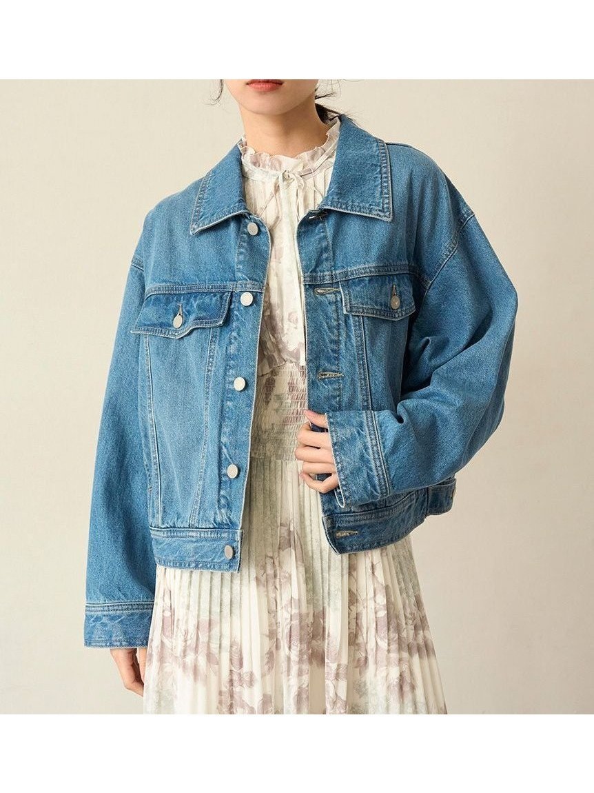 【スナイデル/SNIDEL】のタックGジャン インテリア・キッズ・メンズ・レディースファッション・服の通販 founy(ファニー) 　ファッション　Fashion　レディースファッション　Fashion for Women　アウター　Coat / Outerwear Collection　ウェーブ　Wavy Pattern　オーガニック　Organic Cotton　春　Spring　ショルダー　Shoulder, Shoulder Strap　スタンダード　Standard, Basic　ストレート　Straight, Straight Cut　デニム　Denim, Jeans Material　ドロップ　Drop Shoulder, Dropped Style　ポケット　Pocket, Pocket Detail　おすすめ　Recommended / Our Picks　BLU[086]|ID: prp329100004578618 ipo3291000000032647232