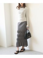 【ミラオーウェン/Mila Owen】の【WEB限定00サイズ】シアーニットファブリックスカート GRY[006]|ID: prp329100004578674 ipo3291000000032689434