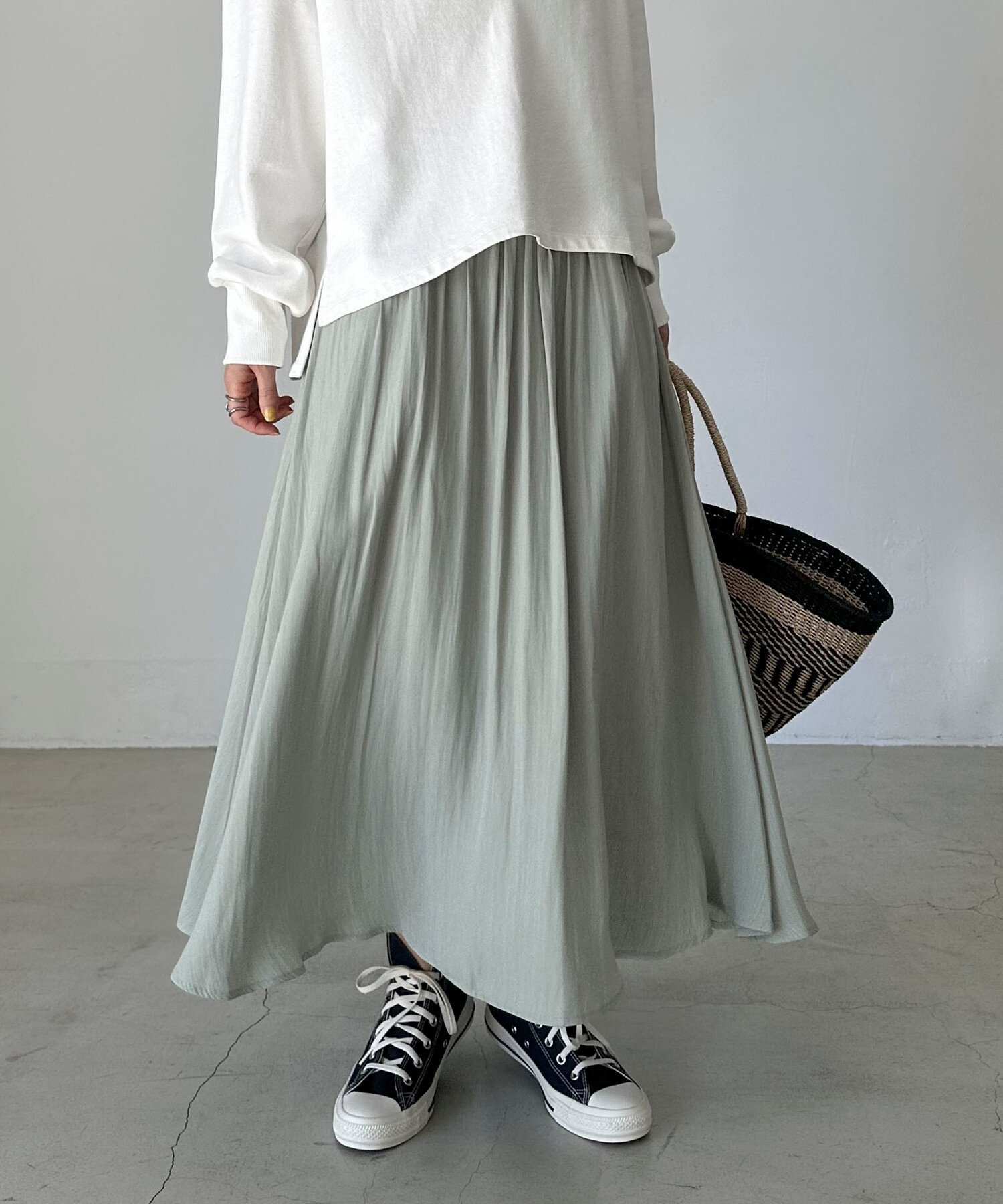 【ドゥ アルシーヴ/Doux archives】の割繊ギャザーフレアスカート インテリア・キッズ・メンズ・レディースファッション・服の通販 founy(ファニー) 　ファッション　Fashion　レディースファッション　Ladies' Fashion Online　スカート　Skirt　Aライン/フレアスカート　Flared A-Line Skirts　なめらか　Smooth　ギャザー　Gather　エレガント 上品　Elegant　夏　Summer　MINT GREEN|ID: prp329100004578679 ipo3291000000032623087