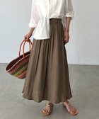 【ドゥ アルシーヴ/Doux archives】の割繊ギャザーフレアスカート BROWN|ID: prp329100004578679 ipo3291000000032723992
