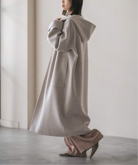 【ノーブル / スピック&スパン/NOBLE / Spick & Span】のSuper160sリバーフーディーコート 人気、トレンドファッション・服の通販 founy(ファニー) ファッション Fashion レディースファッション Ladies' Fashion Online アウター Coat Outerwear コート Coats クラシック Classic フロント Front ポケット Pocket ループ Loop ロング Long エレガント 上品 Elegant |ID:prp329100004579332
