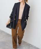 【スピック&スパン/Spick & Span】のウールブレンドダブルブレストジャケット 人気、トレンドファッション・服の通販 founy(ファニー) ファッション Fashion レディースファッション Ladies' Fashion Online アウター Coat Outerwear ジャケット Jackets ジャケット Jacket thumbnail ネイビー|ID: prp329100004579337 ipo3291000000032441115