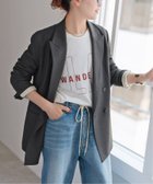 【スピック&スパン/Spick & Span】のウールブレンドダブルブレストジャケット グレー|ID: prp329100004579337 ipo3291000000033847363
