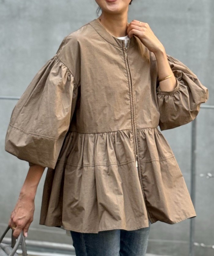 【その他のブランド/Other】のペプラムジップシャツブルゾン インテリア・キッズ・メンズ・レディースファッション・服の通販 founy(ファニー) https://founy.com/ ファッション Fashion レディースファッション Fashion for Women アウター Coat / Outerwear Collection ブルゾンジャケット・スポーティアウター Blouson Jackets トップス・カットソー Cut & Sew Tops シャツ・ブラウス・オフィスカジュアル Elegant Blouses & Button-Ups スリーブ Sleeve, Long Sleeve / Short Sleeve ペプラム Peplum, Flared Hem |ID: prp329100004579364 ipo3291000000032557558
