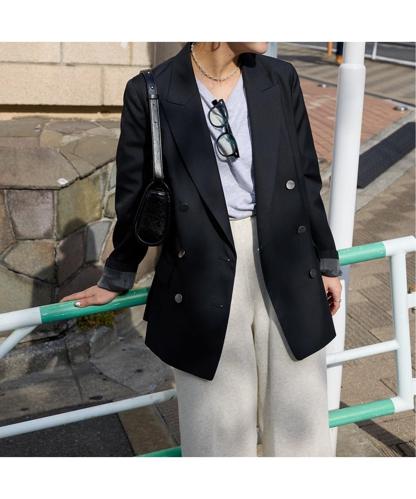 【ジャーナルスタンダード/JOURNAL STANDARD】の《追加 》ダブルブレステッドジャケット インテリア・キッズ・メンズ・レディースファッション・服の通販 founy(ファニー) 　ファッション　Fashion　レディースファッション　Ladies' Fashion Online　アウター　Coat Outerwear　ジャケット　Jackets　2025年　2025　2025-2026秋冬・A/W　Aw/Autumn/Winter/Fw/Fall/2025-2026　ブラック|ID: prp329100004579375 ipo3291000000032441418
