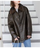 【ジャーナルスタンダード/JOURNAL STANDARD】の《追加 》ウォッシャブルフェイクレザーファー襟付カバーオール ブラウン|ID: prp329100004579378 ipo3291000000032441451