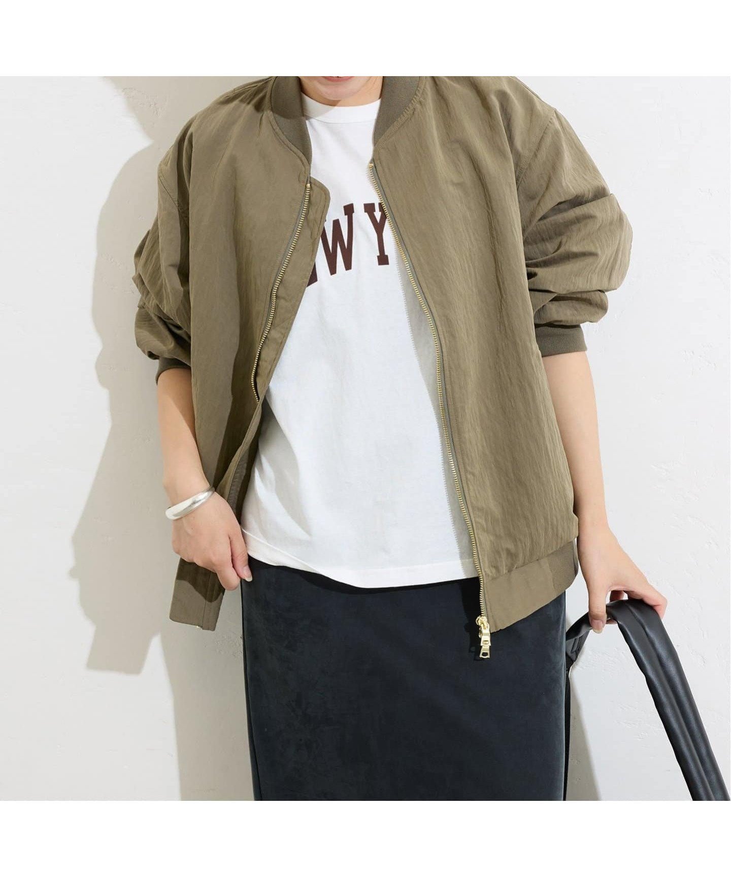 【ジャーナルスタンダード/JOURNAL STANDARD】のLight MA-1 インテリア・キッズ・メンズ・レディースファッション・服の通販 founy(ファニー) 　ファッション　Fashion　レディースファッション　Ladies' Fashion Online　アウター　Coat Outerwear　MA-1　MA-1　2025年　2025　2025-2026秋冬・A/W　Aw/Autumn/Winter/Fw/Fall/2025-2026　カーキ|ID: prp329100004579383 ipo3291000000032441502