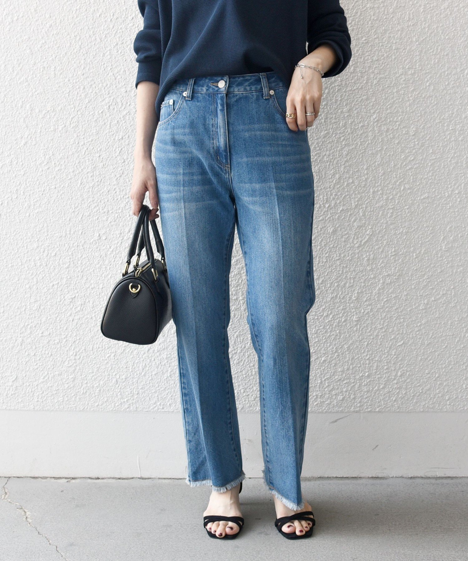 【シップス フォー ウィメン/SHIPS】のSHIPS any センタープレス デニム パンツ SHIPS any DENIM インテリア・キッズ・メンズ・レディースファッション・服の通販 founy(ファニー) 　ファッション　Fashion　レディースファッション　WOMEN　パンツ　Pants　洗える　Washable　センター　Center　デニム　Denim　トレンド　Trend　定番　Standard　バランス　Balance　ブルー|ID: prp329100004579435 ipo3291000000032441912