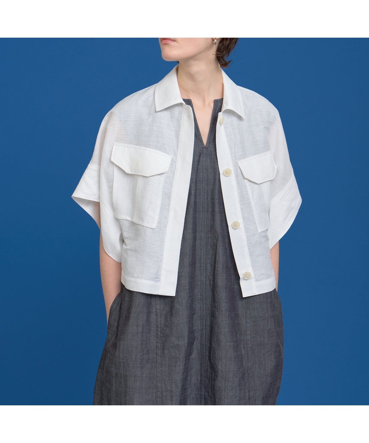 【ハウス オブ ロータス/HOUSE OF LOTUS】のカールマイヤーワイドスリーブブルゾン 人気、トレンドファッション・服の通販 founy(ファニー) 　ファッション　Fashion　レディースファッション　Ladies' Fashion Online　アウター　Coat Outerwear　ブルゾン　Blouson/Jackets　2025年　2025　2025春夏・S/S　Ss,Spring/Summer,2025　ショート　Short　ドレス　Dress　ドローコード　Draw Cord　バランス　Balance　フォルム　Form　ブルゾン　Blouson　ミリタリー　Military　リネン　Linen　夏　Summer　 other-1|ID: prp329100004579456 ipo3291000000032442065