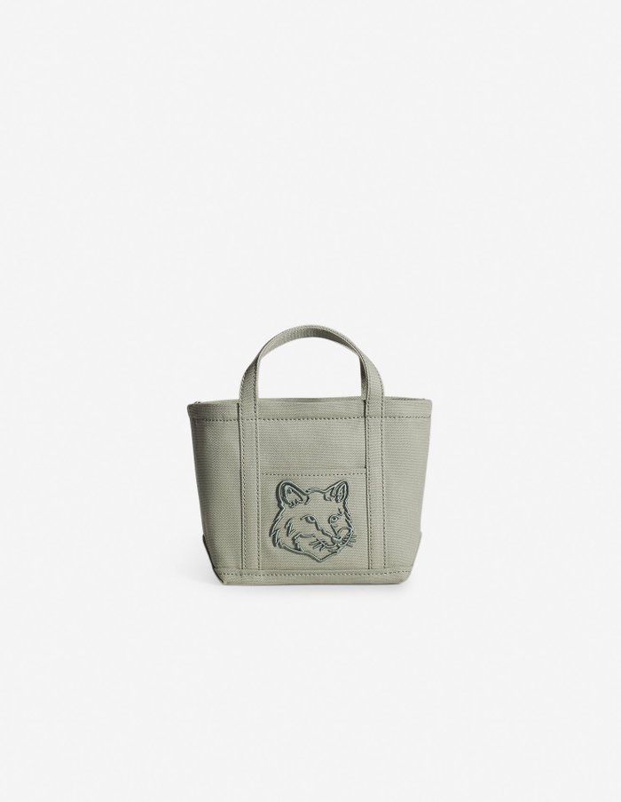 【メゾン キツネ/MAISON KITSUNE】のMaison Kitsune/FOX HEAD MINI TOTE インテリア・キッズ・メンズ・レディースファッション・服の通販 founy(ファニー) https://founy.com/ ファッション Fashion レディースファッション Ladies' Fashion Online バッグ Bag キャンバス Canvas グログラン Grosgrain ショルダー Shoulder ツイル Twill ハンド Hand フォックス Fox フロント Front ポケット Pocket 夏 Summer S/S・春夏 Ss・Spring/Summer |ID: prp329100004579472 ipo3291000000032640457