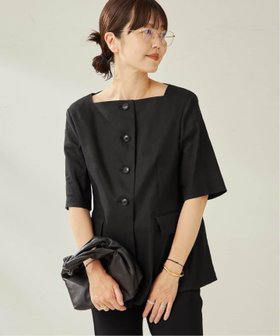 【プラージュ/Plage】のR IAM シェイプジャケット 人気、トレンドファッション・服の通販 founy(ファニー) ファッション Fashion レディースファッション Ladies' Fashion Online アウター Coat Outerwear ジャケット Jackets シェイプ Shape ジャケット Jacket ジュエリー Jewelry スクエア Square |ID:prp329100004579478
