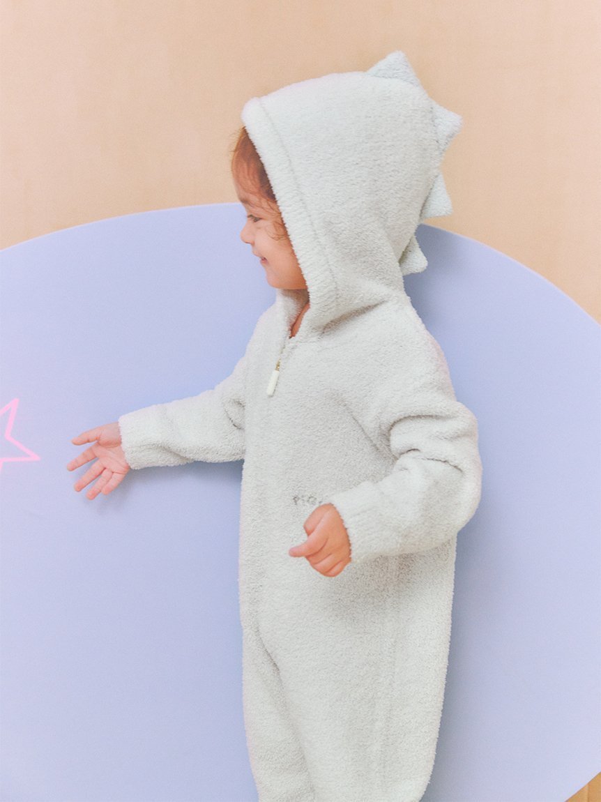 【ジェラート ピケ/gelato pique / KIDS】の【限定カラーあり】【BABY】パウダーアニマルロンパース インテリア・キッズ・メンズ・レディースファッション・服の通販 founy(ファニー) 　ファッション　Fashion　キッズファッション　Fashion for Kids　吸水　Absorbent, Quick-Dry　ジップアップ　Zip-Up, Full Zip　スマート　Smart, Elegant　ネコ　Cat, Feline Motif　パウダー　Powder, Soft Tone　モチーフ　Motif, Design Theme　ラベンダー　Lavender　ロンパース　Romper, Jumpsuit　おすすめ　Recommended / Our Picks　ギフト プレゼント　Gift / Present　GRN[024]|ID: prp329100004579622 ipo3291000000034119466