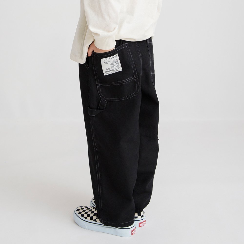 【ブランシェス/branshes / KIDS】の【ゆったり/きれいめ】ペインターパンツ 人気、トレンドファッション・服の通販 founy(ファニー) 　ファッション　Fashion　キッズファッション　Fashion for Kids　ボトムス　Bottoms　キャンバス　Canvas, Canvas Fabric　コイン　Coin, Coin Design　テーパード　Tapered, Tapered Pants　デニム　Denim, Jeans Material　パッチ　Patch, Appliqué　ベーシック　Basic, Essential　ポケット　Pocket, Pocket Detail　ループ　Loop, Loop Knit　ワーク　Workwear, Utility Style　 other-1|ID: prp329100004579662 ipo3291000000033404437