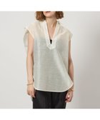 【ユナイテッドアローズ/UNITED ARROWS】のconte シアー スキッパー ノースリーブブラウス WHITE|ID: prp329100004579664 ipo3291000000032691715