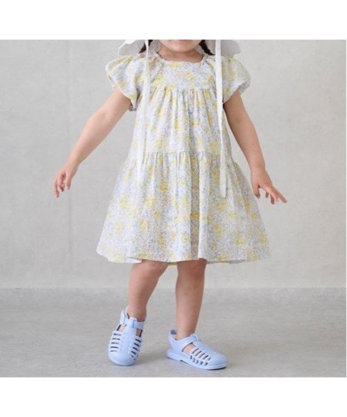 【ナルミヤ オンライン/NARUMIYA ONELINE / KIDS】の【スマイル/速乾】袖バルーンワンピ 人気、トレンドファッション・服の通販 founy(ファニー) 　ファッション　Fashion　キッズファッション　Fashion for Kids　ワンピース　Dresses　ギャザー　Gathered, Ruffled　スリーブ　Sleeve, Long Sleeve / Short Sleeve　バルーン　Balloon, Balloon Silhouette　ポケット　Pocket, Pocket Detail　ラベンダー　Lavender　エレガント 上品　Elegant　吸水　Absorbent, Quick-Dry　 other-1|ID: prp329100004579667 ipo3291000000033507659