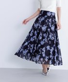 【ナチュラル ビューティー ベーシック/NATURAL BEAUTY BASIC】のシアーフラワープリントフレアスカート クロ系2|ID: prp329100004579695 ipo3291000000032445021