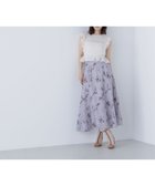 【ナチュラル ビューティー ベーシック/NATURAL BEAUTY BASIC】のシアーフラワープリントフレアスカート ベージュ系2|ID: prp329100004579695 ipo3291000000032445024