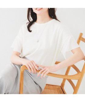 【アンタイトル/UNTITLED】の【洗える/体型カバー】袖異素材プルオーバーニット 人気、トレンドファッション・服の通販 founy(ファニー) ファッション Fashion レディースファッション WOMEN トップス・カットソー Tops/Tshirt ニット Knit Tops プルオーバー Pullover ストレート Straight ダブル Double ドッキング Docking ハーフ Half バランス Balance フレア Flare ボトム Bottom ワイド Wide 洗える Washable |ID:prp329100004579714