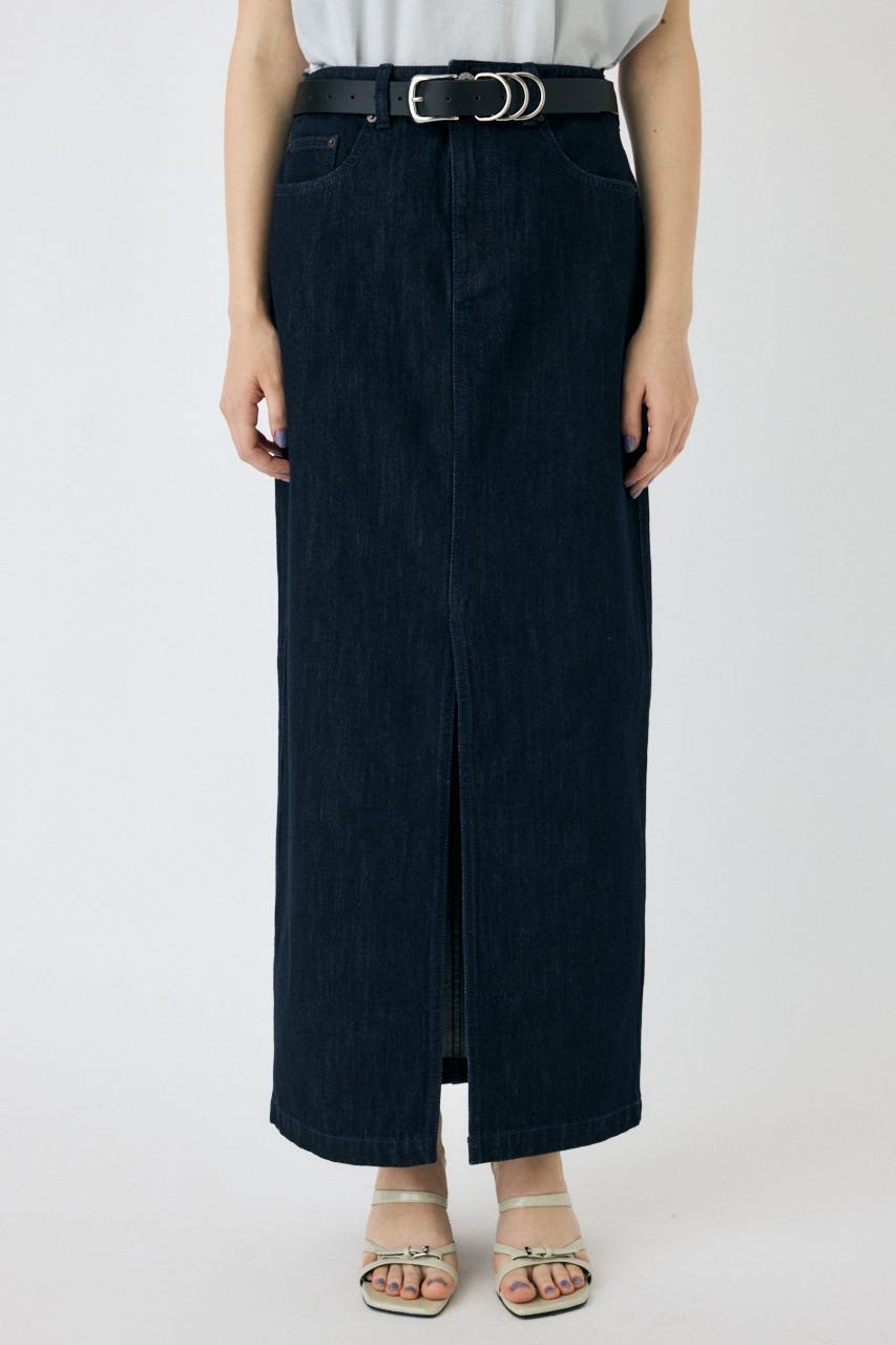 【マウジー/moussy】のDENIM MAXI PENCIL スカート インテリア・キッズ・メンズ・レディースファッション・服の通販 founy(ファニー) 　ファッション　Fashion　レディースファッション　Fashion for Women　スカート　Skirts　キャップ　Cap, Baseball Cap　クラッシュ　Distressed, Crashed Style　コンパクト　Compact, Small Size　シンプル　Simple, Minimal　スニーカー　Sneakers, Trainers　スリム　Slim, Slim Fit　タンク　Tank Top, Sleeveless Top　ダウン　Down, Puffer　ダメージ　Distressed, Destroyed　デニム　Denim, Jeans Material　人気　Popular, Best Seller　リメイク　Remake, Reconstructed　再入荷　Restock / Back in Stock　おすすめ　Recommended / Our Picks　夏　Summer　One Wash1|ID: prp329100004579719 ipo3291000000032750293