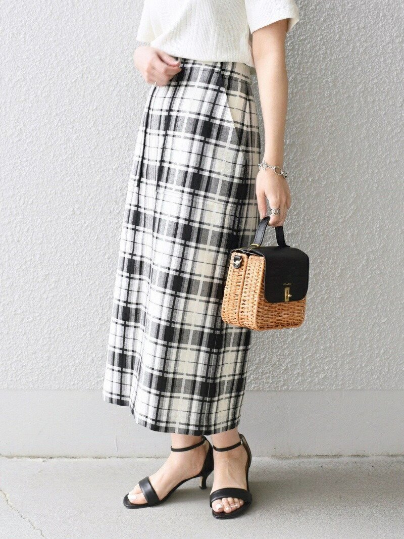 【シップス フォー ウィメン/SHIPS】の手洗い可能 チェック タイト スカート 人気、トレンドファッション・服の通販 founy(ファニー) 　ファッション　Fashion　レディースファッション　WOMEN　スカート　Skirt　シンプル　Simple　ストライプ　Stripe　スリット　Slit　タイトスカート　Tight Skirt　チェック　Check　フロント　Front　ベーシック　Basic　ポケット　Pocket　別注　Special Order　ミドル　Middle　おすすめ　Recommend　 other-1|ID: prp329100004579773 ipo3291000000032445948